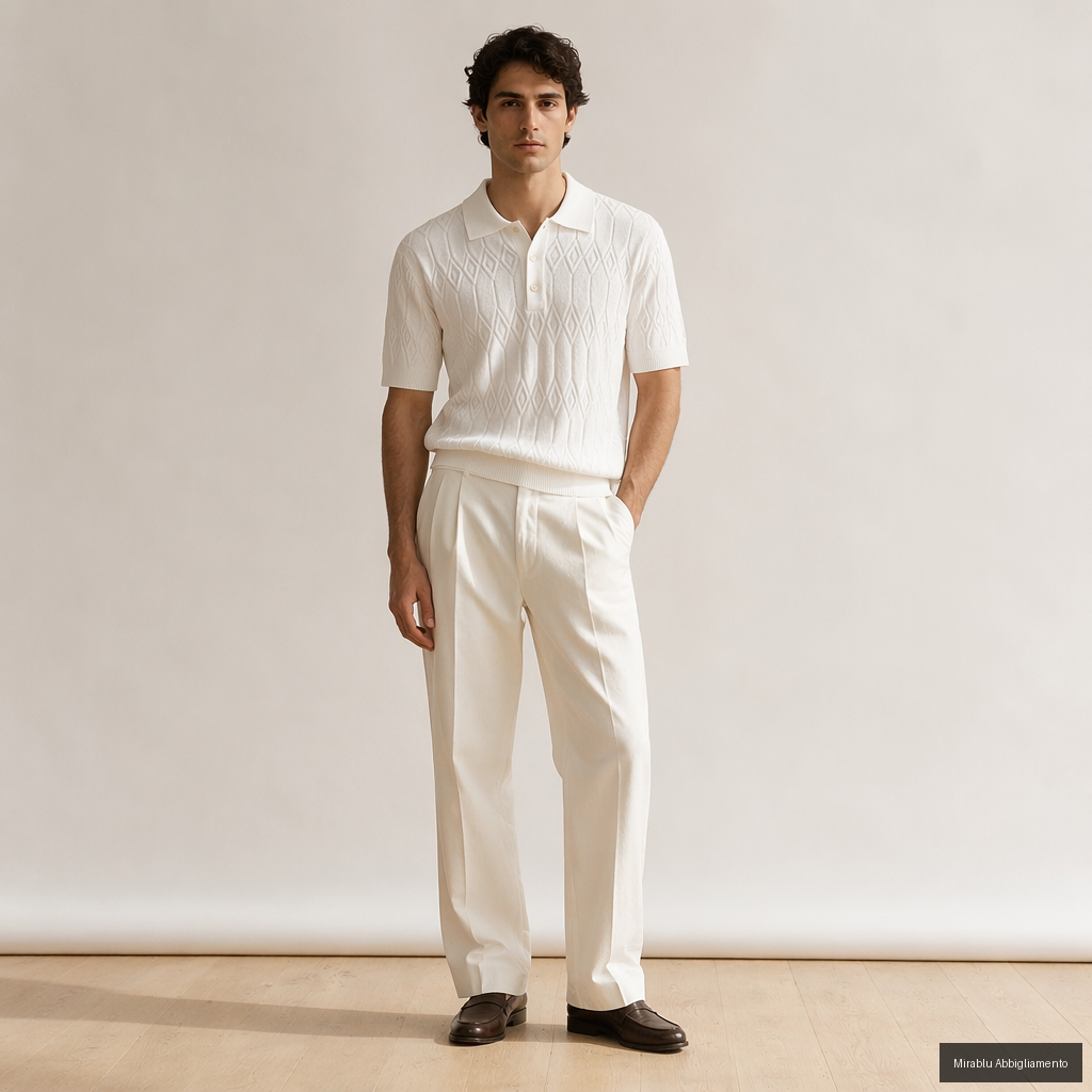 MASQ POLO M/C CON BOTTONI M5426-9030 COL.P51126/0125 - P/E 26 - AI 1