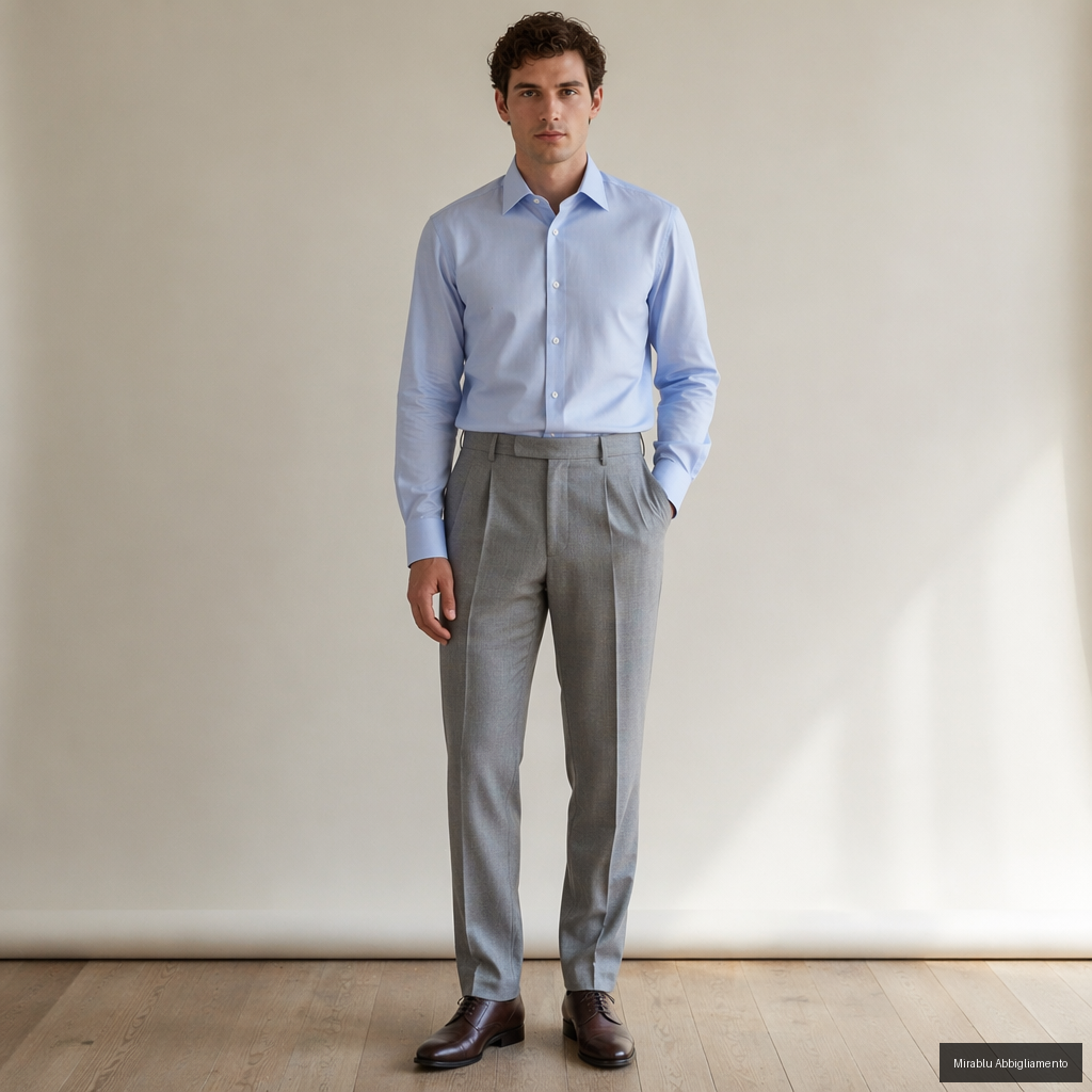 ALEA CAMICIA MANICA LUNGA GDBEN00L0_A804 COL. 31 CELESTE - P/E 26 - AI 1