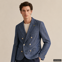 ALESSANDRO GILLES GIACCA DOPPIOPETTO 6 BOTTONI GD40P86243AGPE26 COL.DENIM - P/E 26